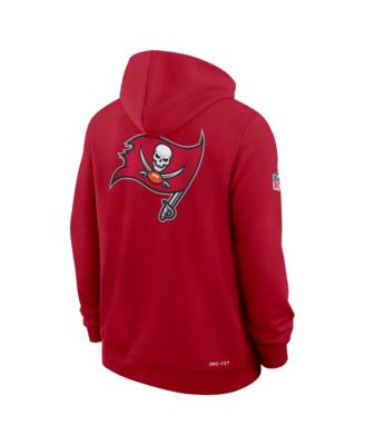Men's Red Tampa Bay Buccaneers Sideline Standard Issue Utility Player Dri-FIT Full-Zip Hoodie