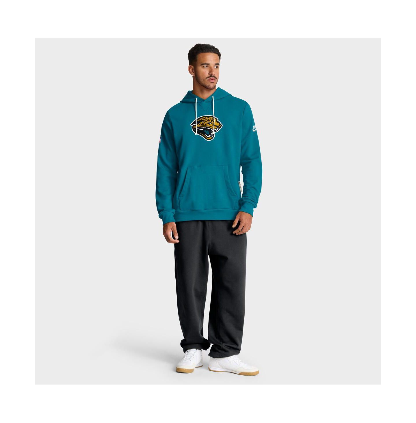 Мужское худи Nike Teal Jacksonville Jaguars Sideline Standard Issue Alt 2 Dri-FIT — фото 3