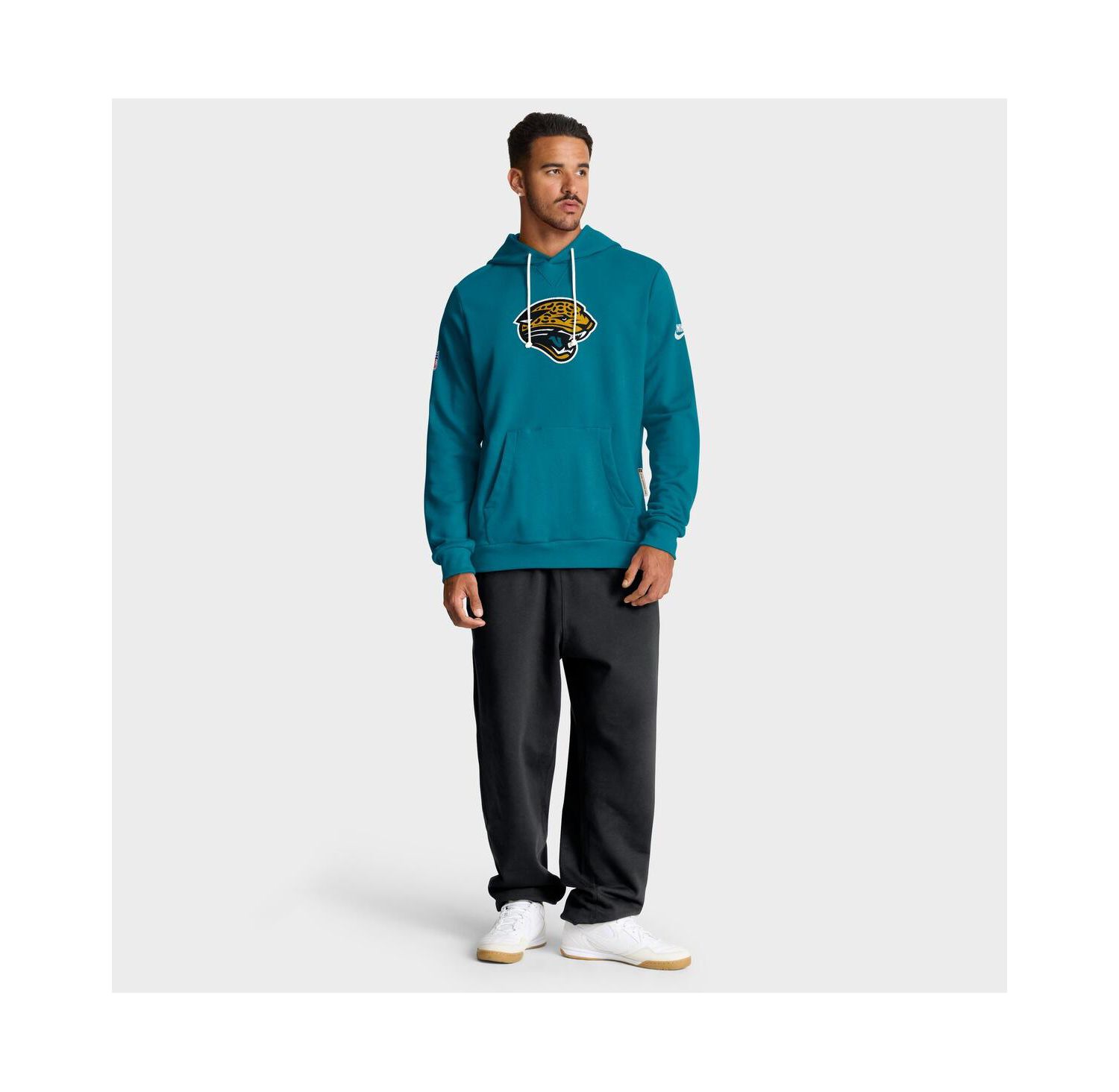 Men's Teal Jacksonville Jaguars Sideline Standard Issue Alt 2 Dri-FIT Hoodie