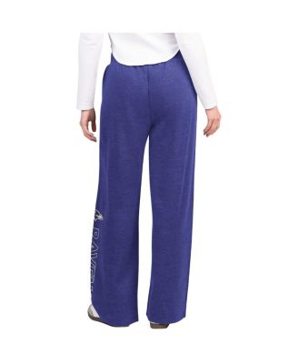 Women's Purple Baltimore Ravens Field Wide Leg Sweatpants