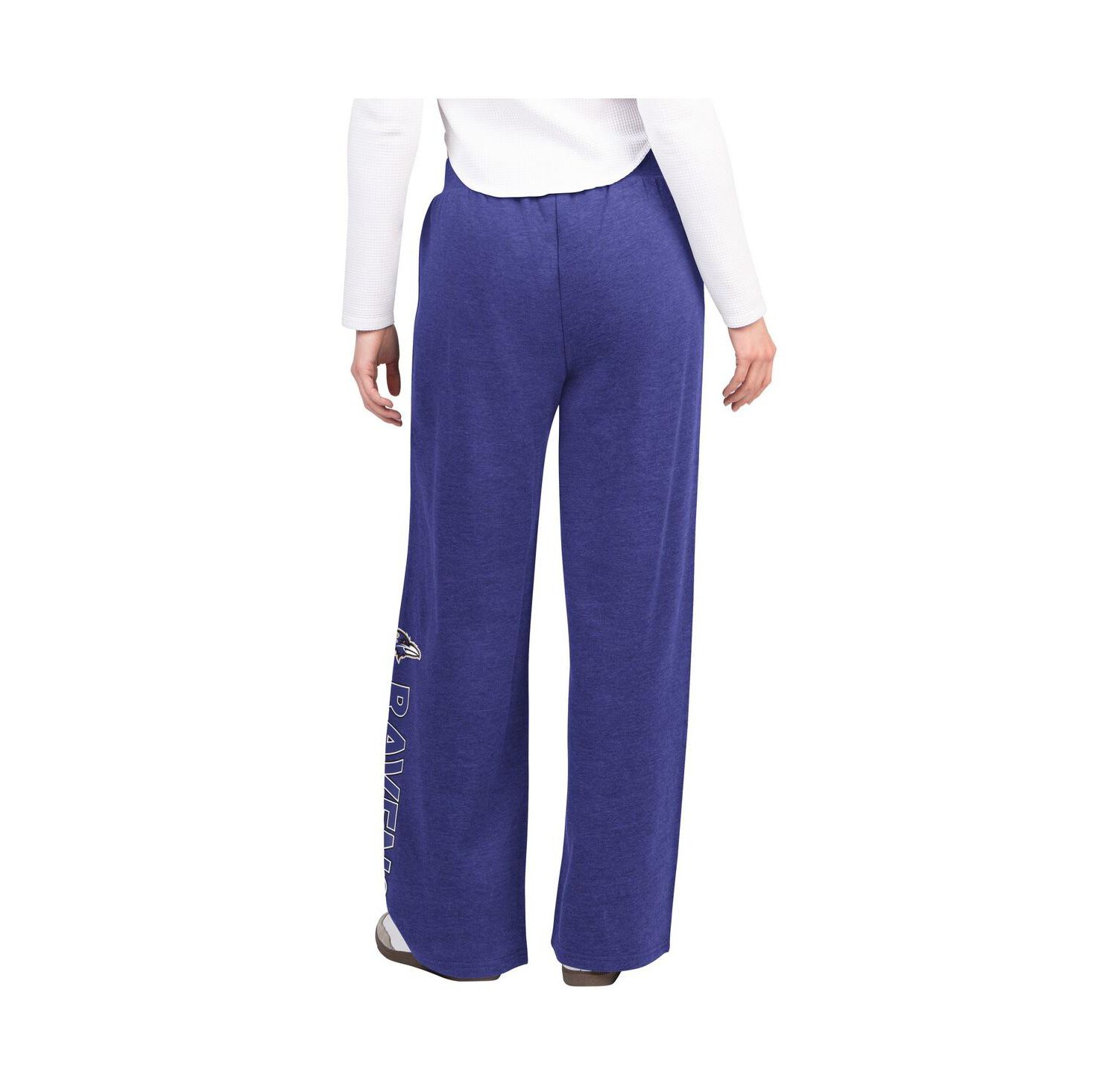 Women's Purple Baltimore Ravens Field Wide Leg Sweatpants