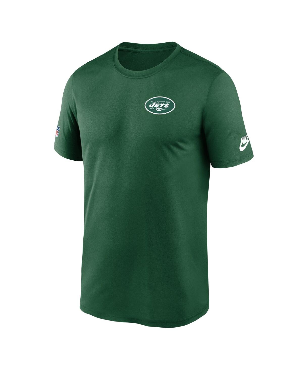 Nike Men's Green New York Jets Sideline Alt Pack Small Logo Legend Dri-fit T-Shirt