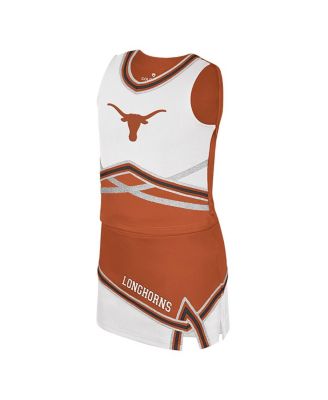 Big Girls 2-Piece Texas Orange Texas Longhorns Lollipop Park Cheer Set