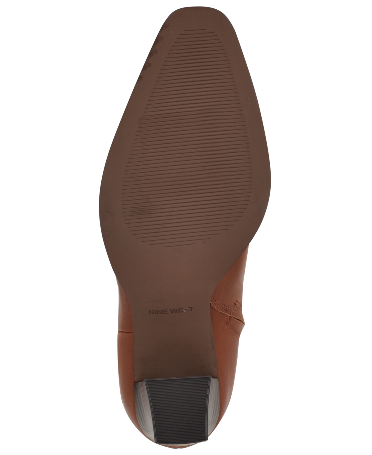 Nine West Women's Zazz Tall Block Heel Dress Boots In Brown