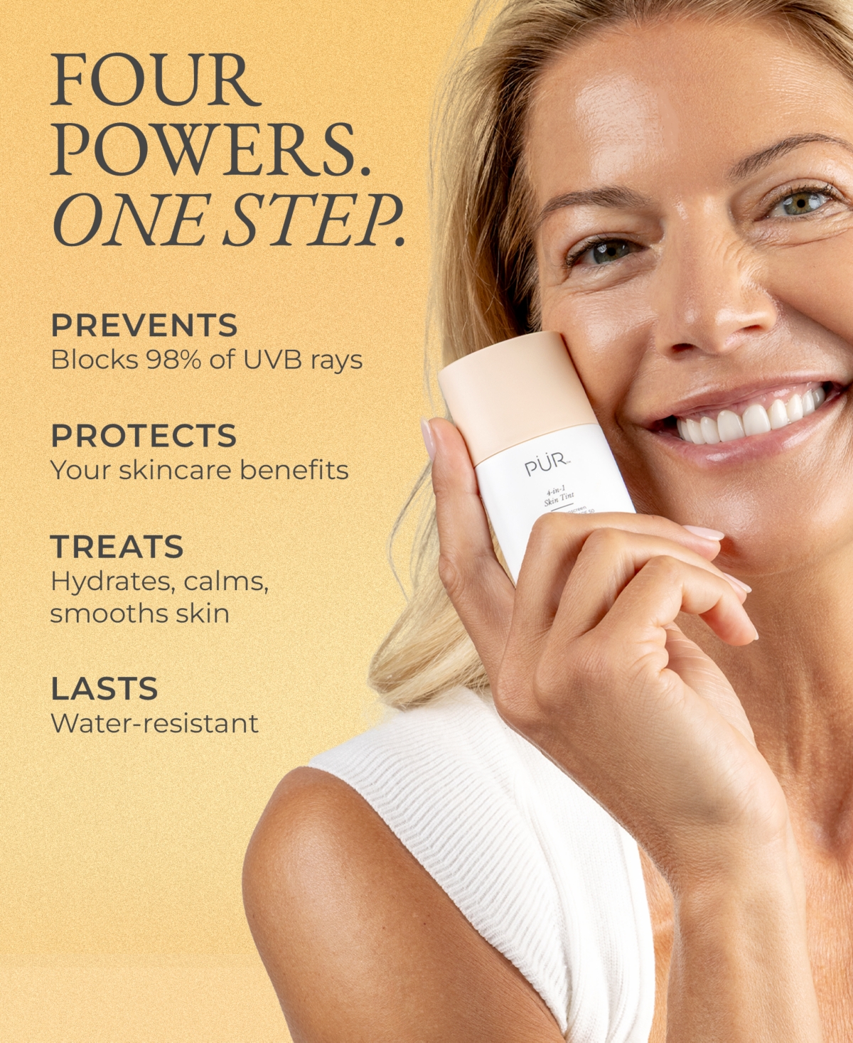 Pür 4-in-1 Skin Tint Mineral Sunscreen Broad Spectrum Spf 50