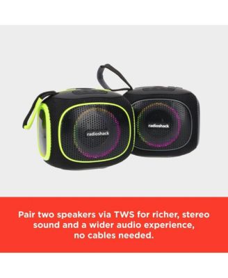 10W Mini Bluetooth Portable Speaker IPX5 Splashproof With FM Radio Black and Gray