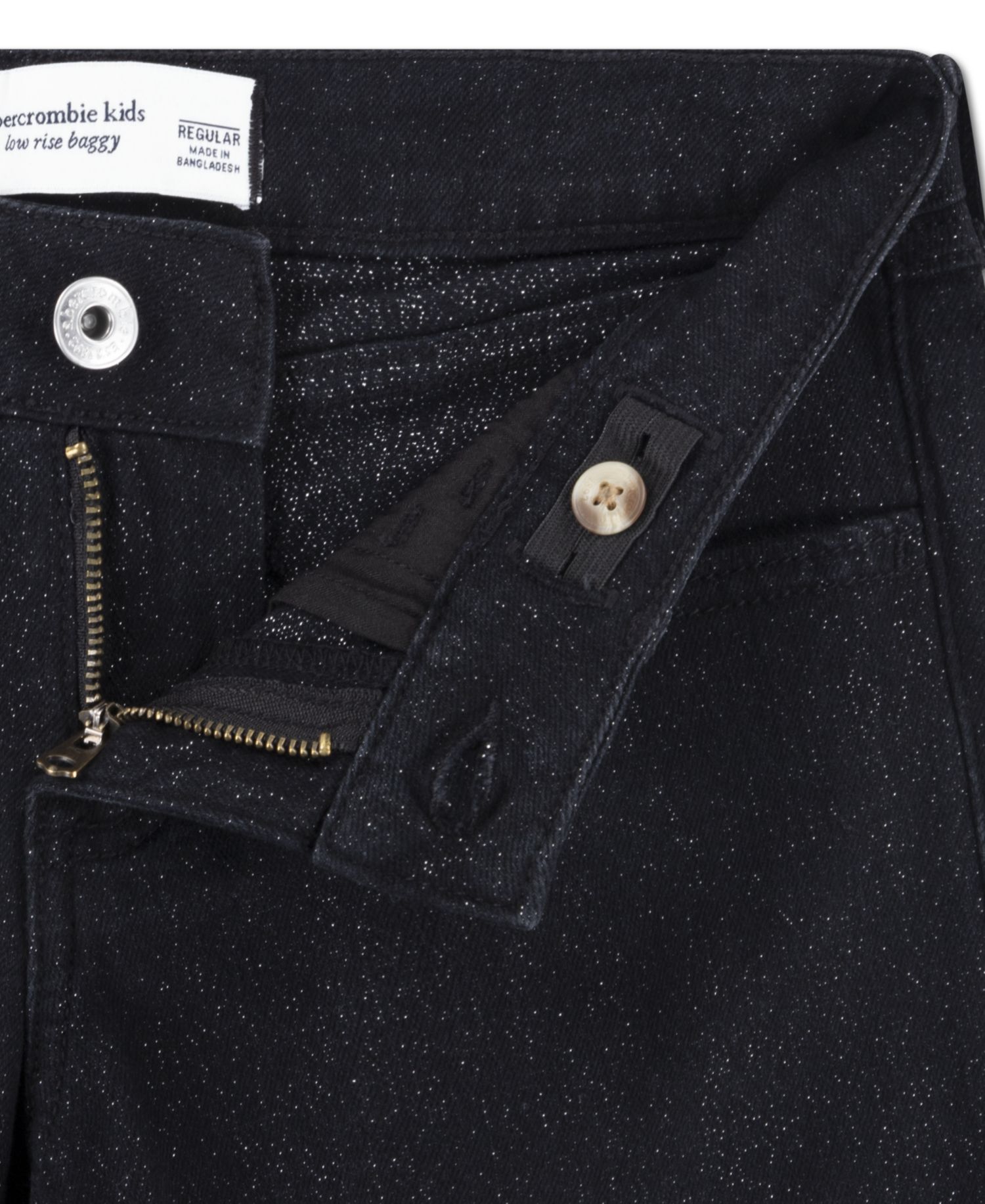 Girls' Sparkle Low-Rise Baggy Jeans