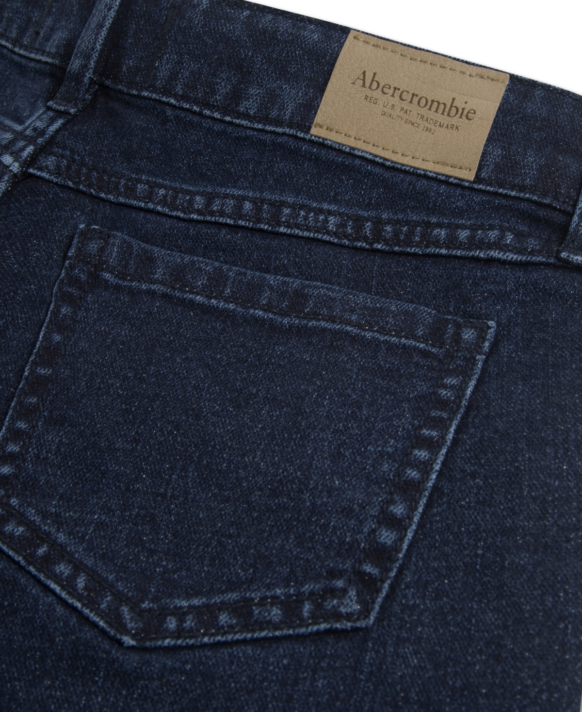 Abercrombie Girls Sparkle Low-rise Baggy Jeans In Blue