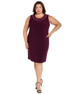 Plus Size Scoop Neck 2-Piece Jacket Dress