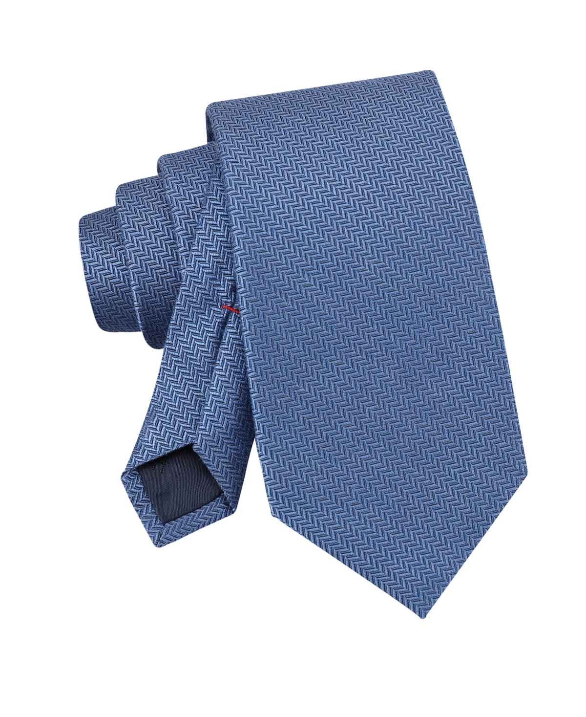 Tommy Hilfiger Men's Hazel Herringbone Solid Tie In Blue