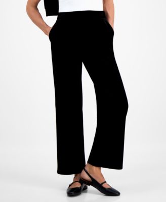 Petite Pull-On High-Rise Velvet Pants, Macy's Exclusive 