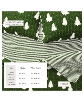 Lodge Microfiber Quilt Set with Shams