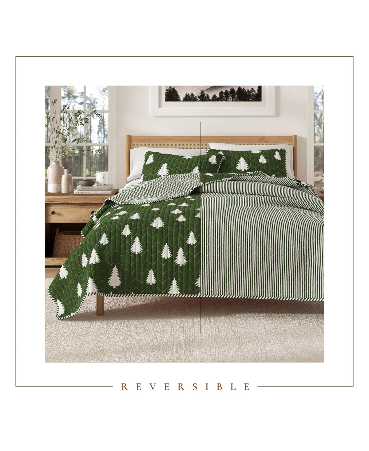 Linery & Co. Lodge Microfiber Quilt Set with Shams