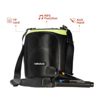 120W RGB 19800mAh Portable Karaoke Bluetooth Speaker with 2 Wireless Microphones