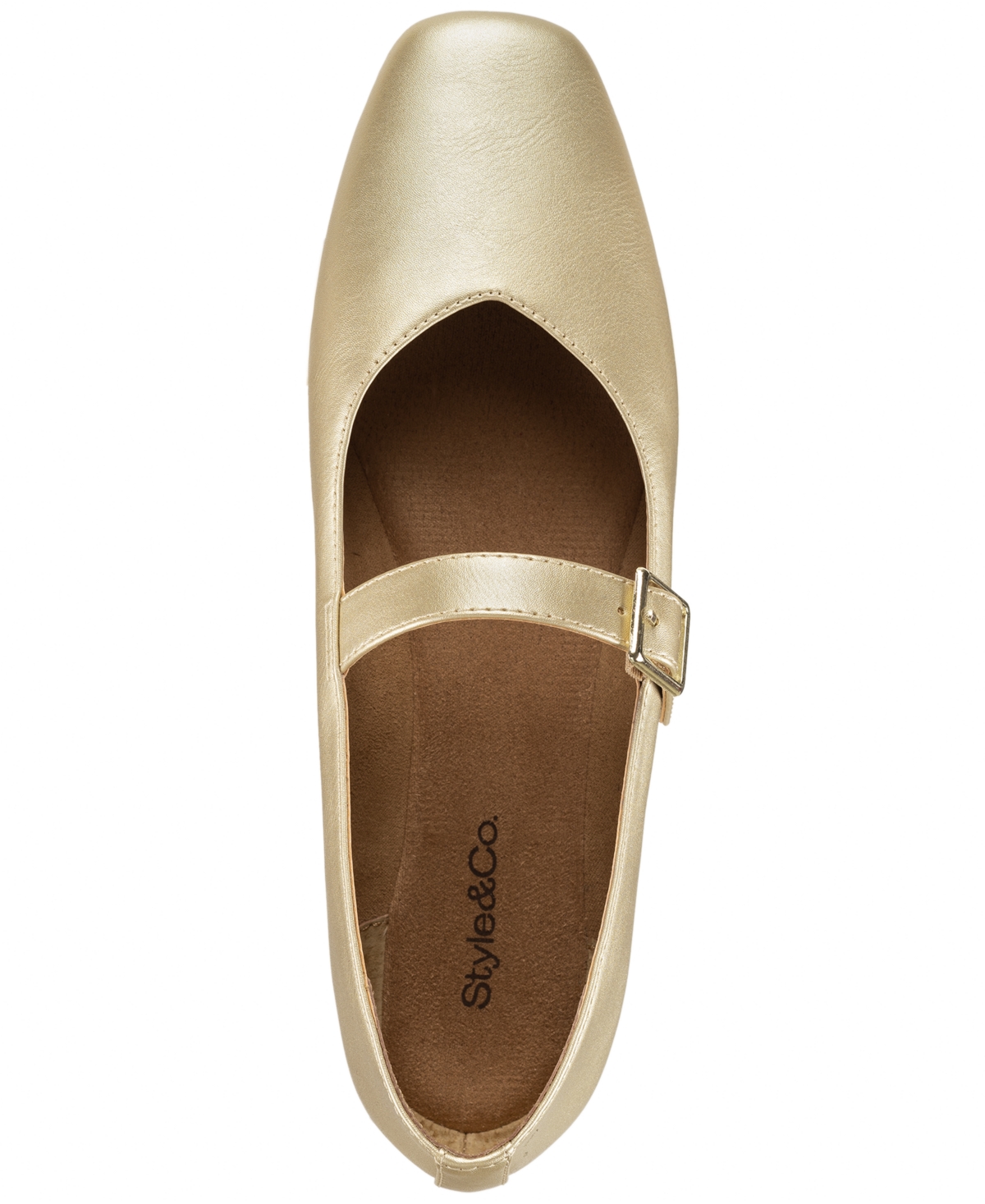 Style & Co Women's Broadwayy Mary Jane Flats, Macy's Exclusive In Neutral