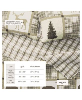 Rustic Lodge All-Season 3 Pc Quilt Set