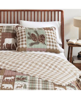 Rustic Woodland Reversible Microfiber Quilt Set with Shams
