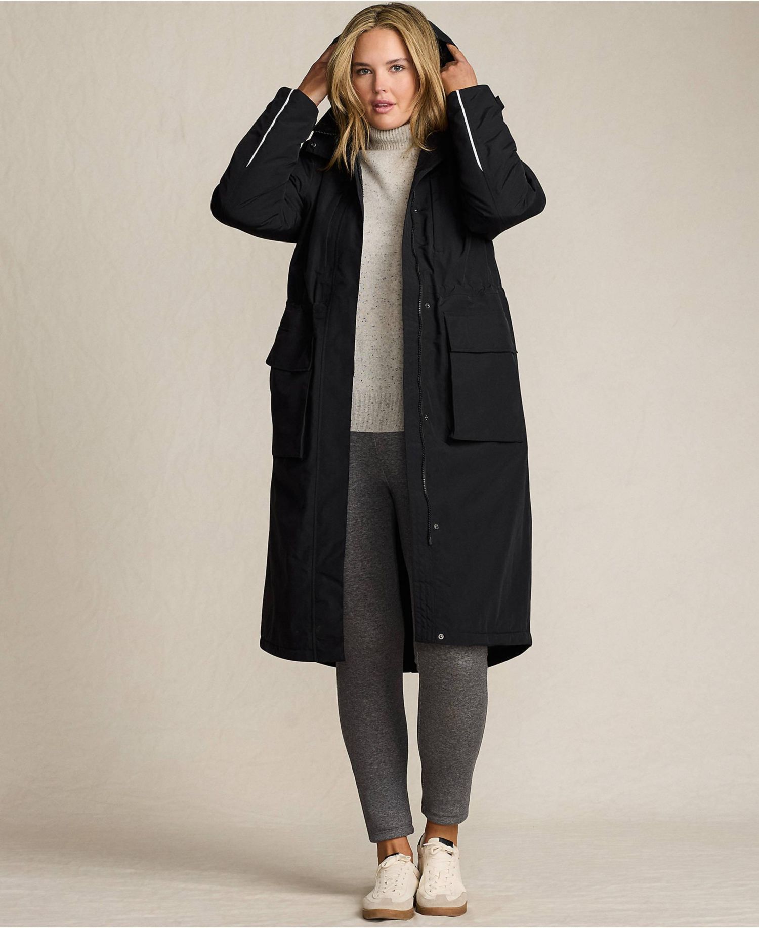 Plus Size Squall Waterproof Insulated Winter Stadium Maxi Coat