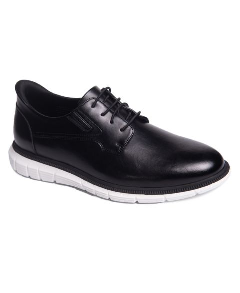 Marc Joseph New York Men's Cloud Street Hands-Free Slip On Lightweight Leather Oxfords, цвет: Чёрный