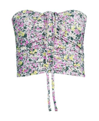 Women's Ruched Halter Midkini Top