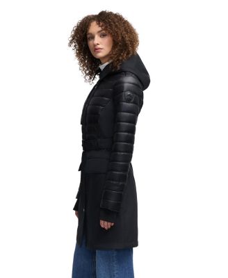 Women's Opal Trench Coat with Quilted Accent