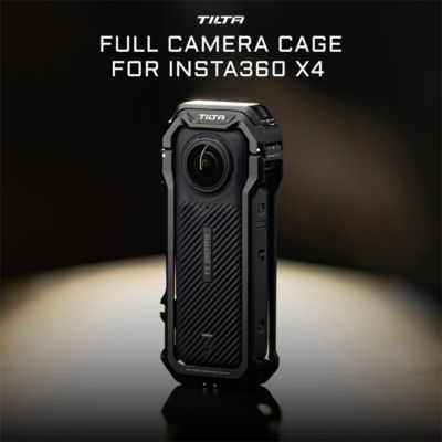 Full Camera Cage for Insta360 X4 Action Camera, Black