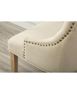 Wingback Hostess Chairs with Nail Heads (Set of 2)