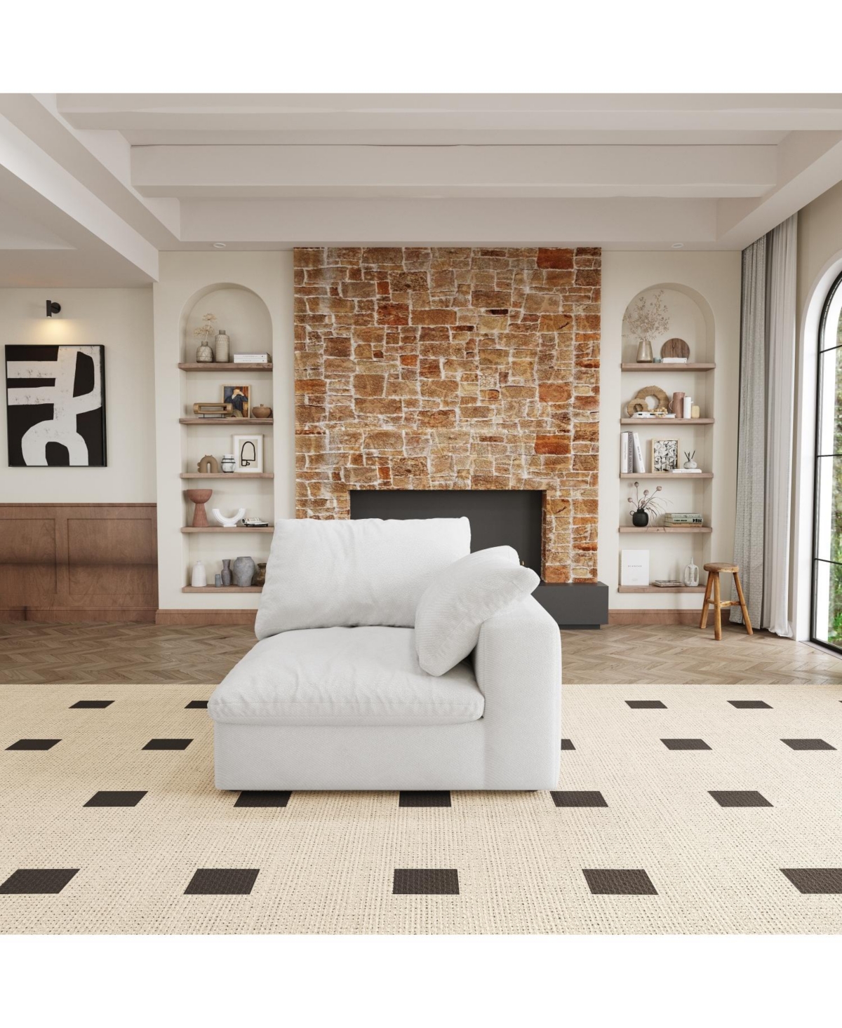 Streamdale Cloud Sectional Sofa Comfortable V-Shaped for Living Areas
