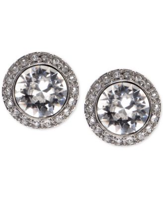 Givenchy - Earrings, Silver-Tone Swarovski Element Stud Earrings