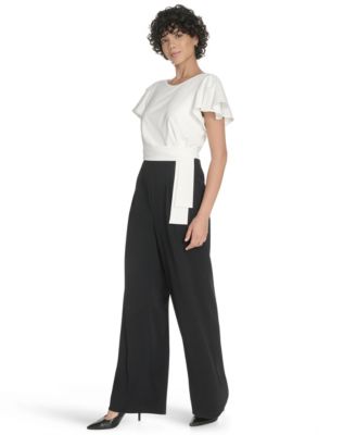 Women's Flutter Sleeve Jumpsuit