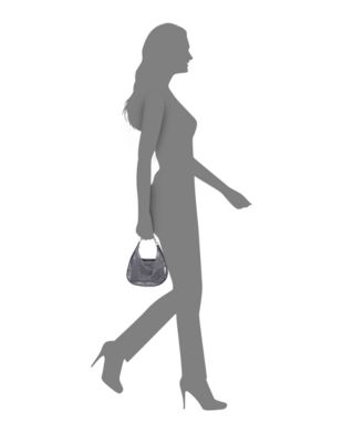 Crystal Mesh Zipper Hobo Bag