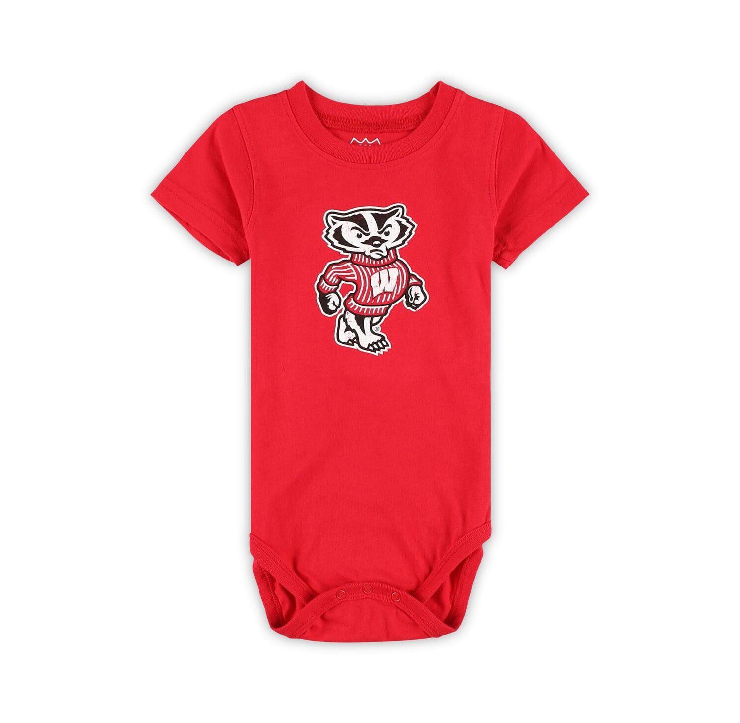 Baby Boys and Girls 3-Pack Wisconsin Badgers Bodysuit Set