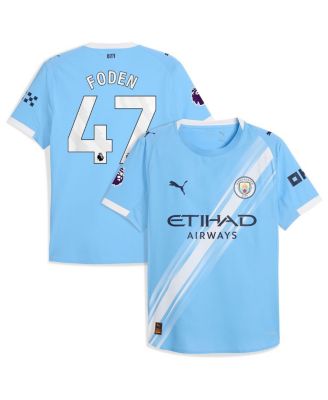 Puma - Men's Phil Foden Sky Blue Manchester City 2025/26 Home Authentic Player Jersey