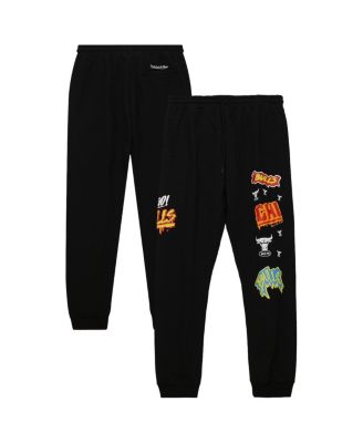 Mitchell & Ness - Men's Black Chicago Bulls Slap Sticker Sweatpants