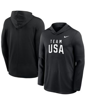 Nike - Men's Black Lightweight Dri-FIT Long Sleeve Hoodie T-Shirt
