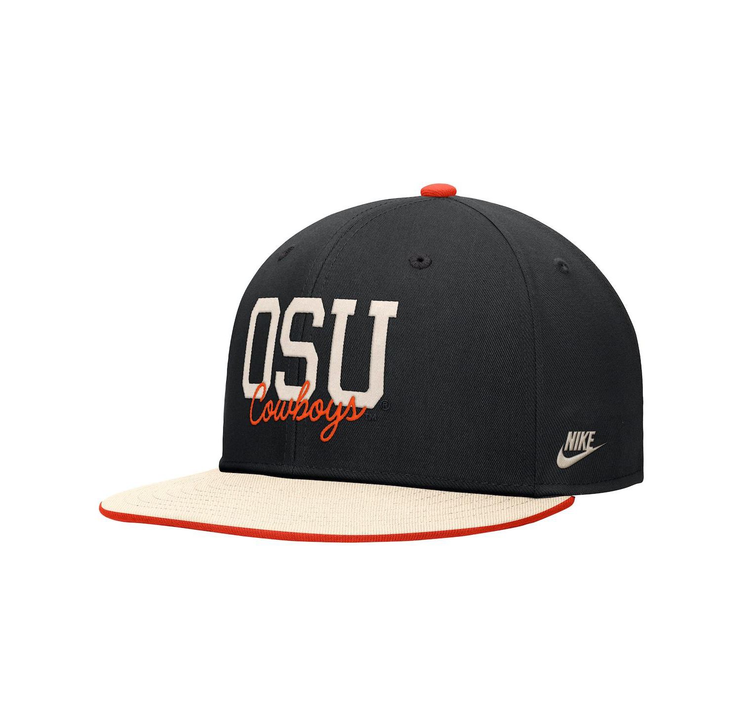 Men's Black Oklahoma State Cowboys Script Pro Dri-FIT Snapback Hat