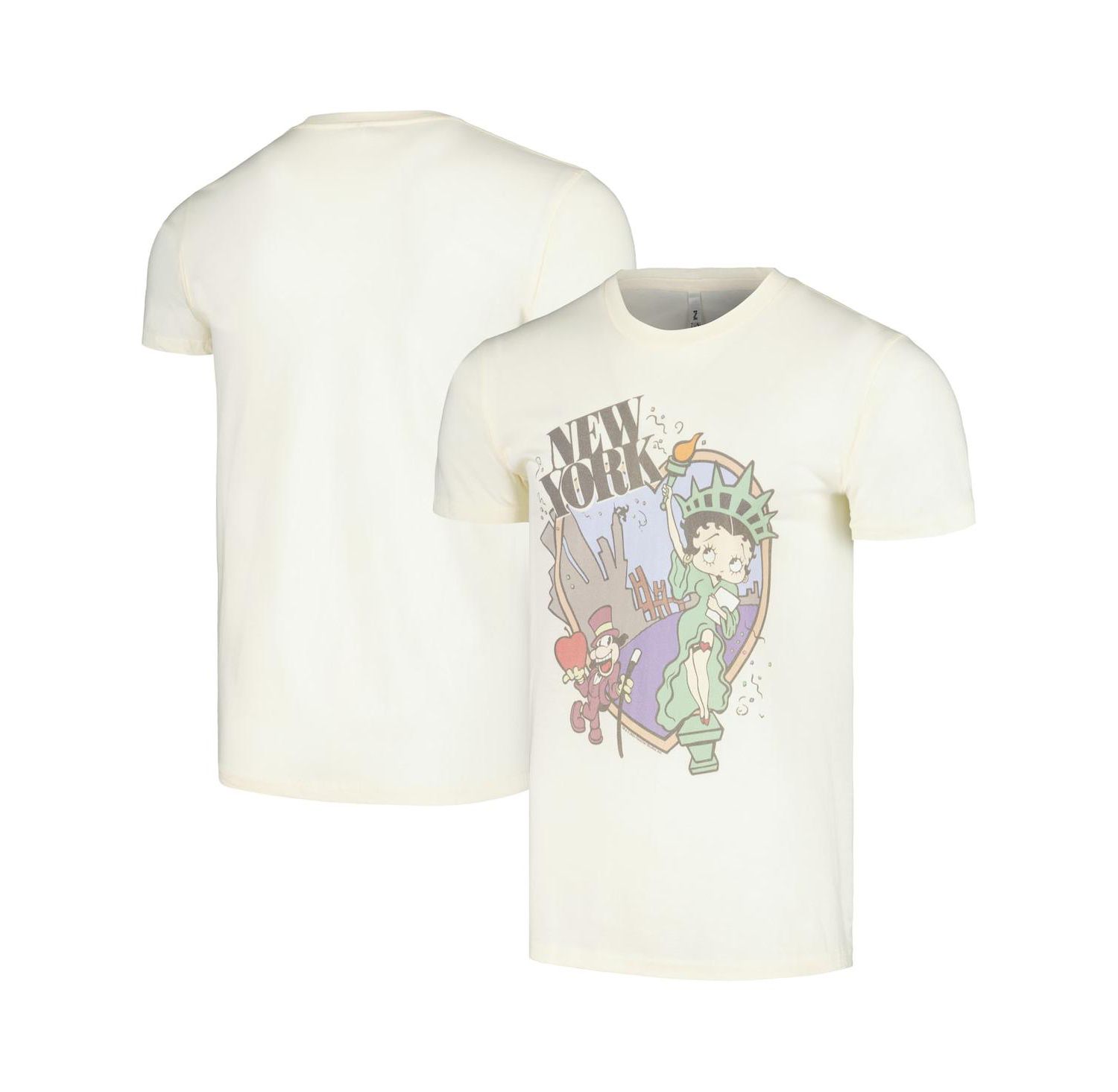 Men's and Women's Cream Betty Boop Graphic T-Shirt