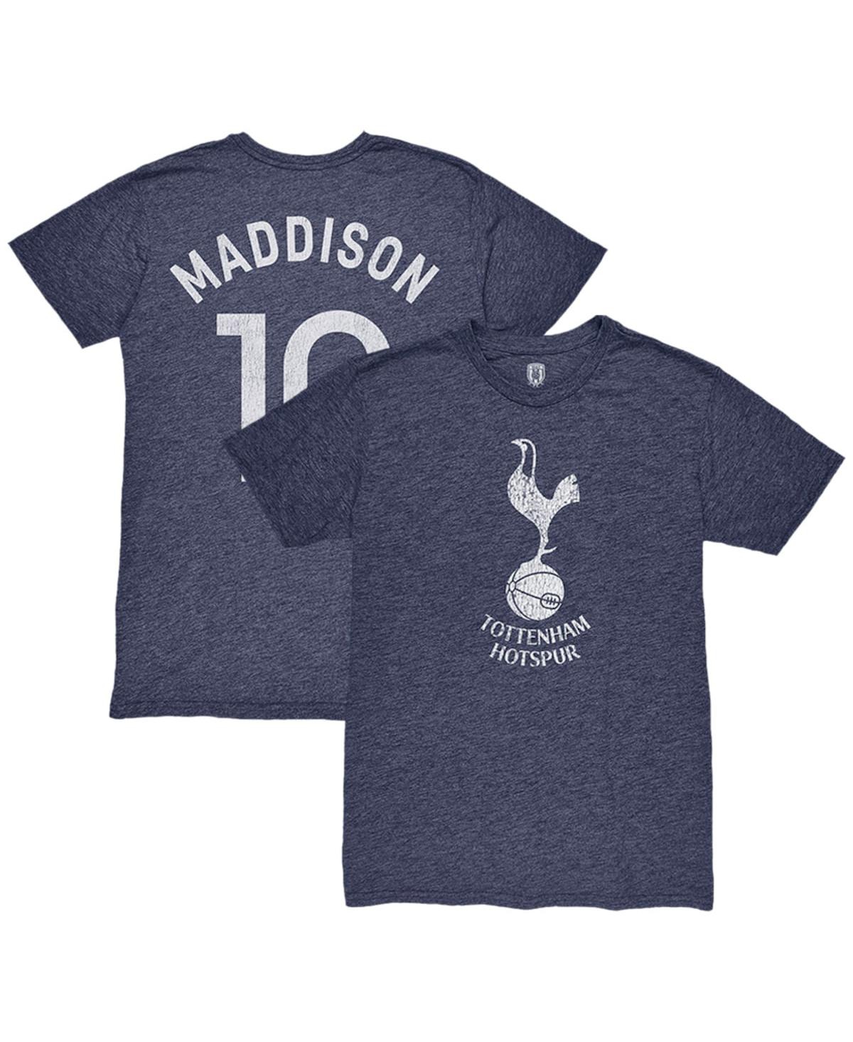 1863fc Men's James Maddison Heather Navy Tottenham Hotspur Player Name Number Twisted Tri-blend Slub T-shir In Blue