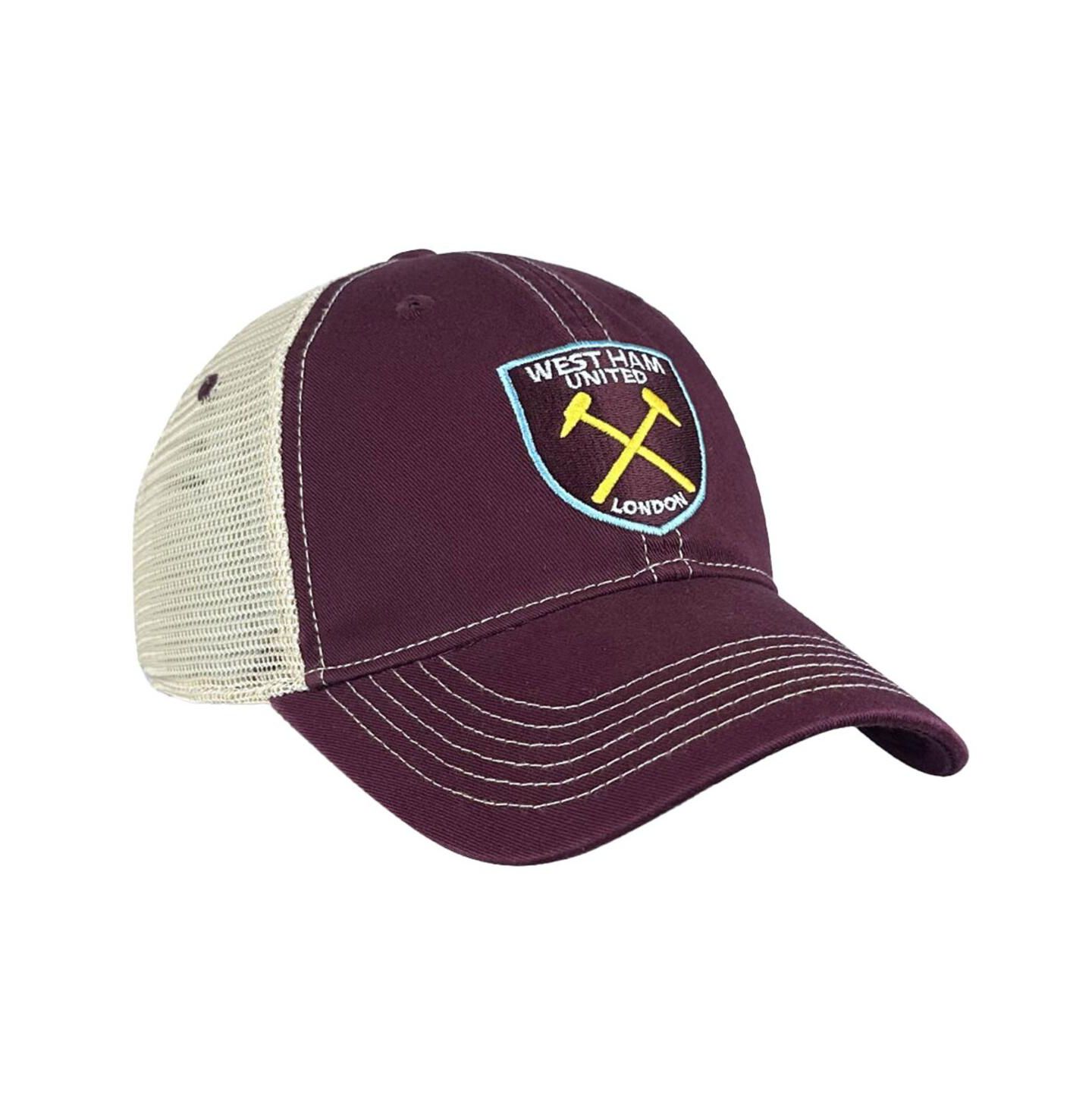 Мужская кепка 1863FC Claret West Ham United Trucker Adjustable Hat — фото 3