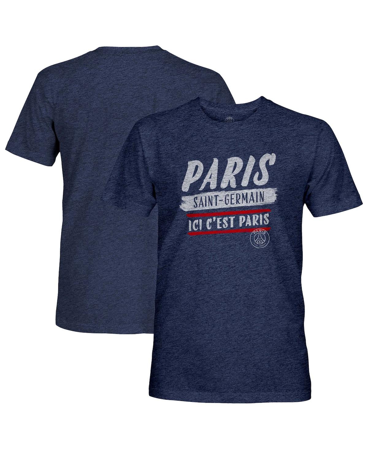 1863fc Men's Navy Paris Saint-germain Signage Tri-blend T-shirt In Blue
