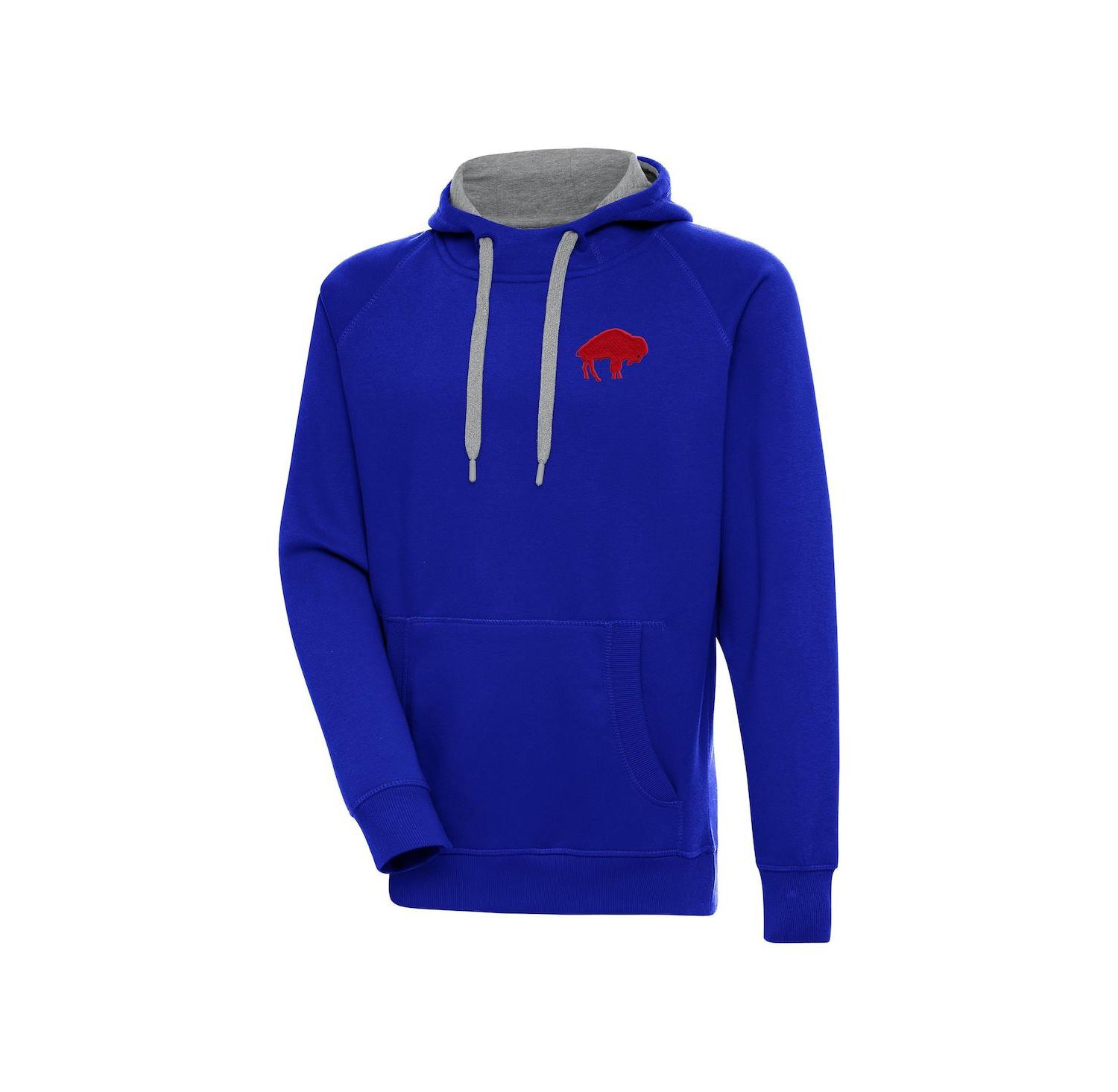 Men's Royal Buffalo Bills Throwback Logo Victory Pullover Hoodie