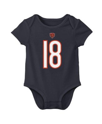 Baby Boys and Girls Caleb Williams Navy Chicago Bears Player Name Number Bodysuit