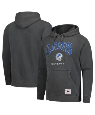 Mitchell & Ness - Gray Detroit Lions Slot Pullover Hoodie