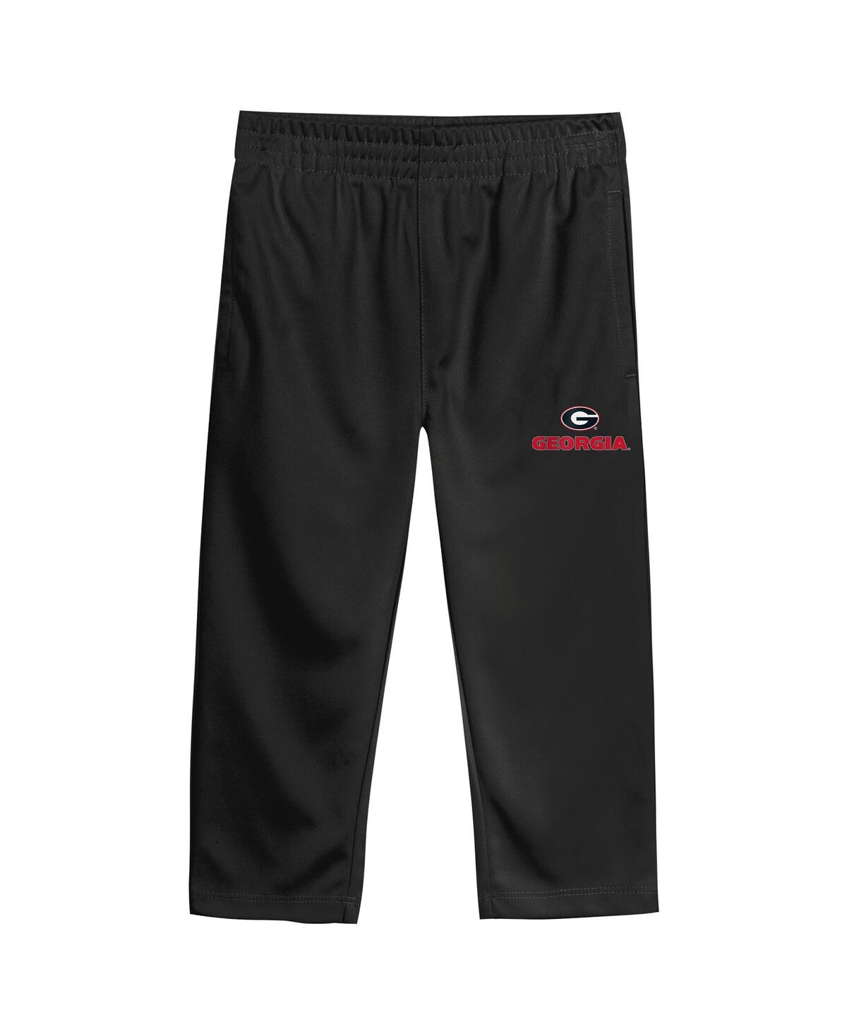 Outerstuff Baby Boys And Girls 2-piece Red Georgia Bulldogs Team Logo Red Zone Top And Pant Set In Animal Print