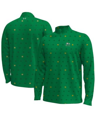 Under Armour - Men's Green Notre Dame Fighting Irish Gameday Armourfuse Half-Zip Jacket