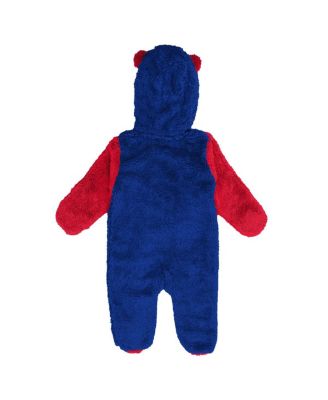 Baby Boys and Girls Royal Buffalo Bills Stay Napping Fleece Bunting Full-Zip Sleeper