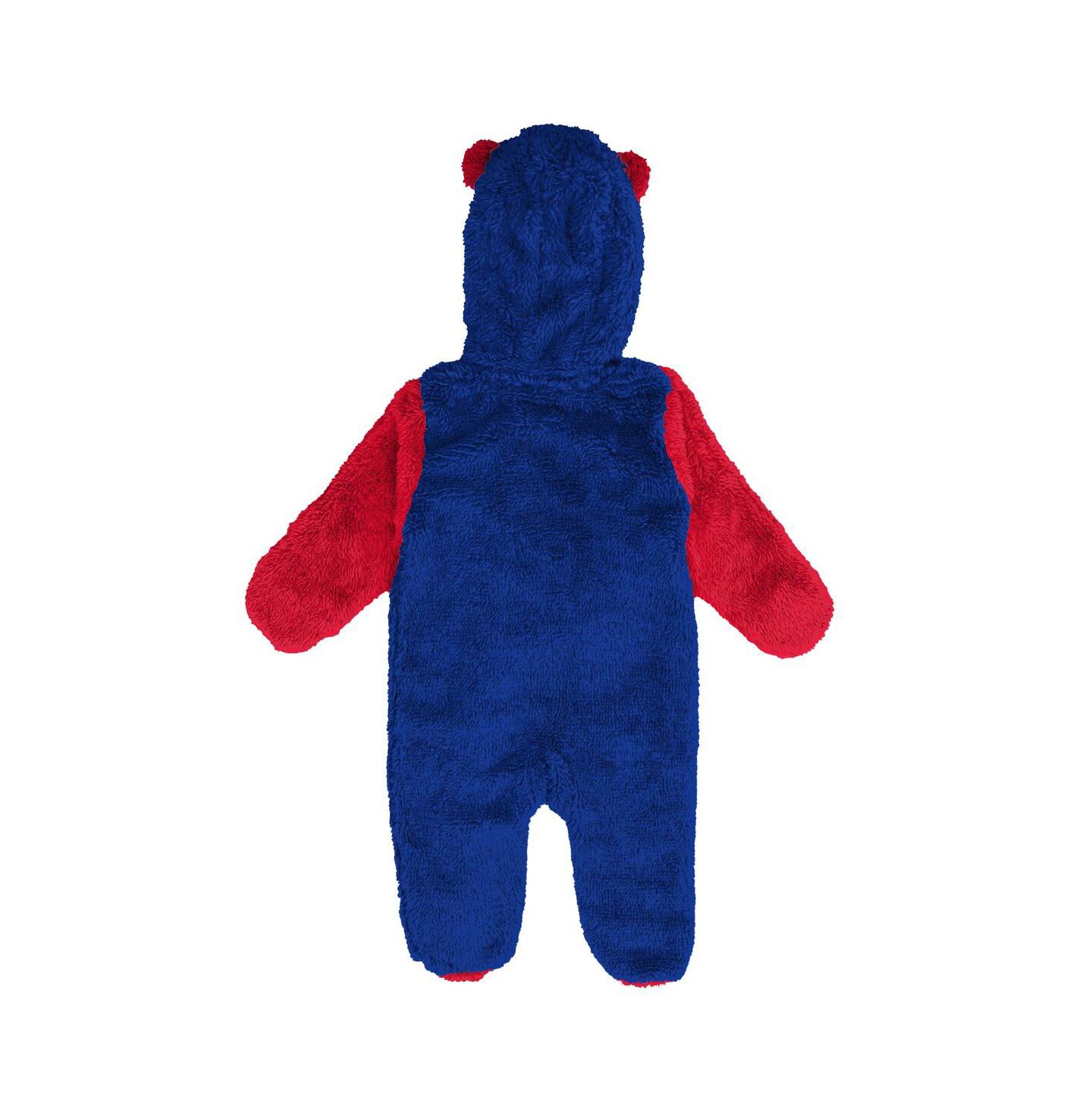 Outerstuff Baby Boys and Girls Royal Buffalo Bills Stay Napping Fleece Bunting Full-Zip Sleeper — фото 3