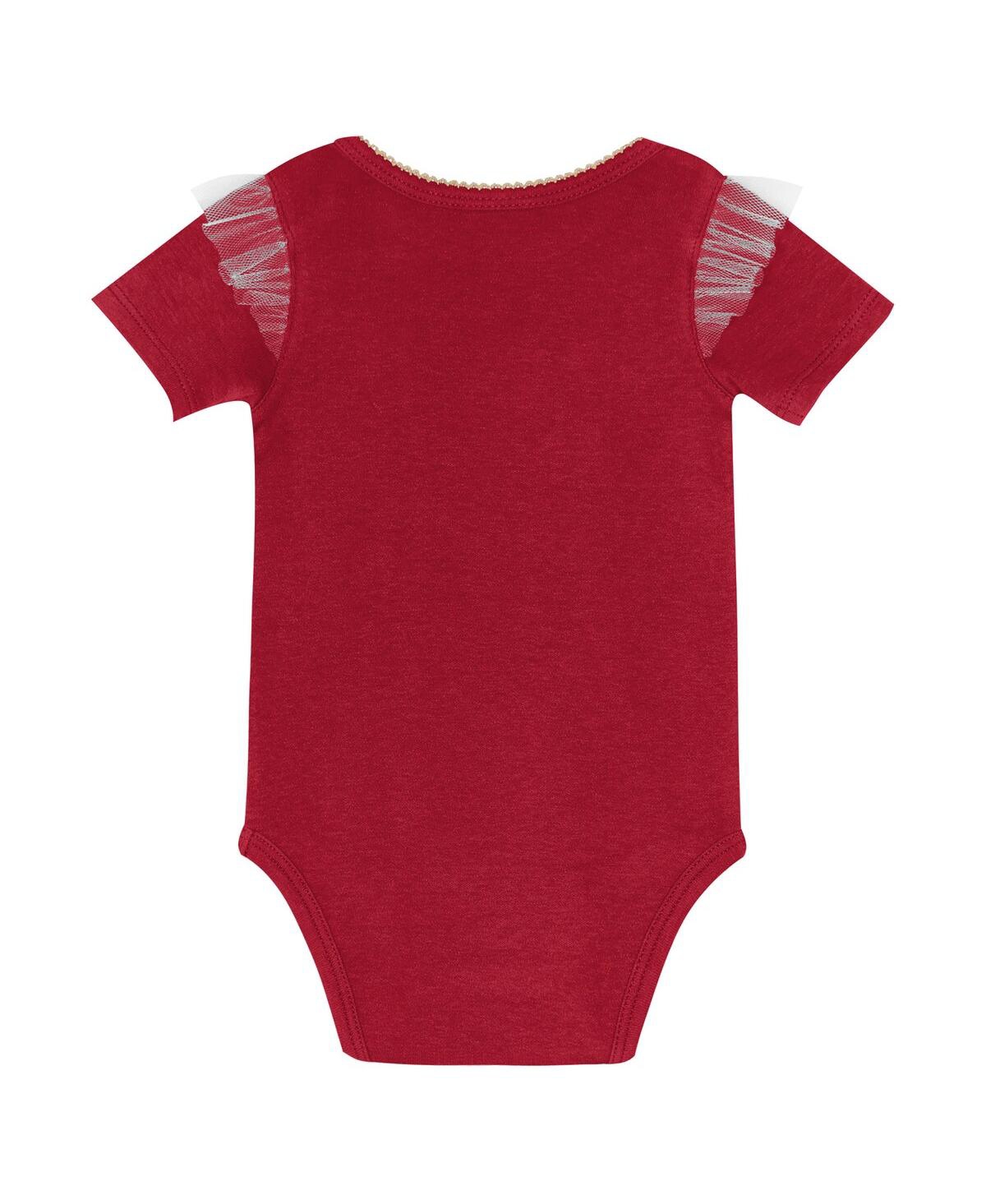 Outerstuff Girls Baby Boys And Girls 2-piece San Francisco 49ers My Team Rocks Bodysuit And Skirt Set In Multi