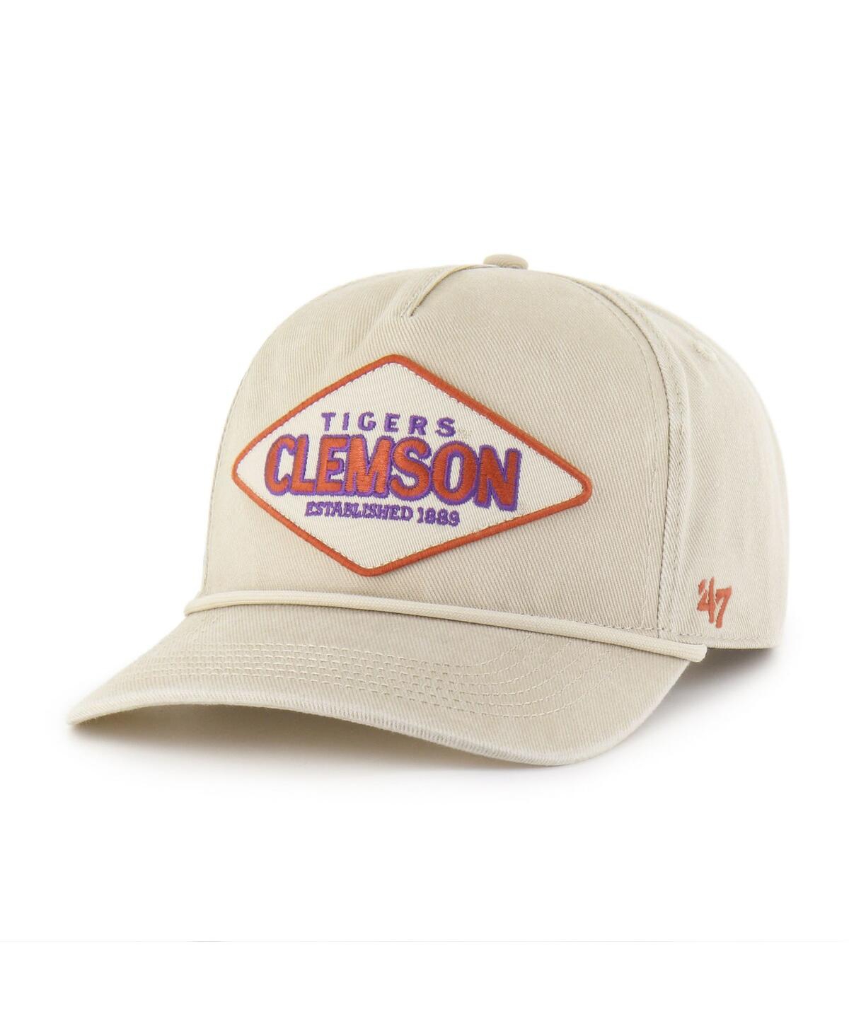 47 Brand Men's And Women's Cream Clemson Tigers Outdoorsmen Cairn Hitch Adjustable Hat In Neutral