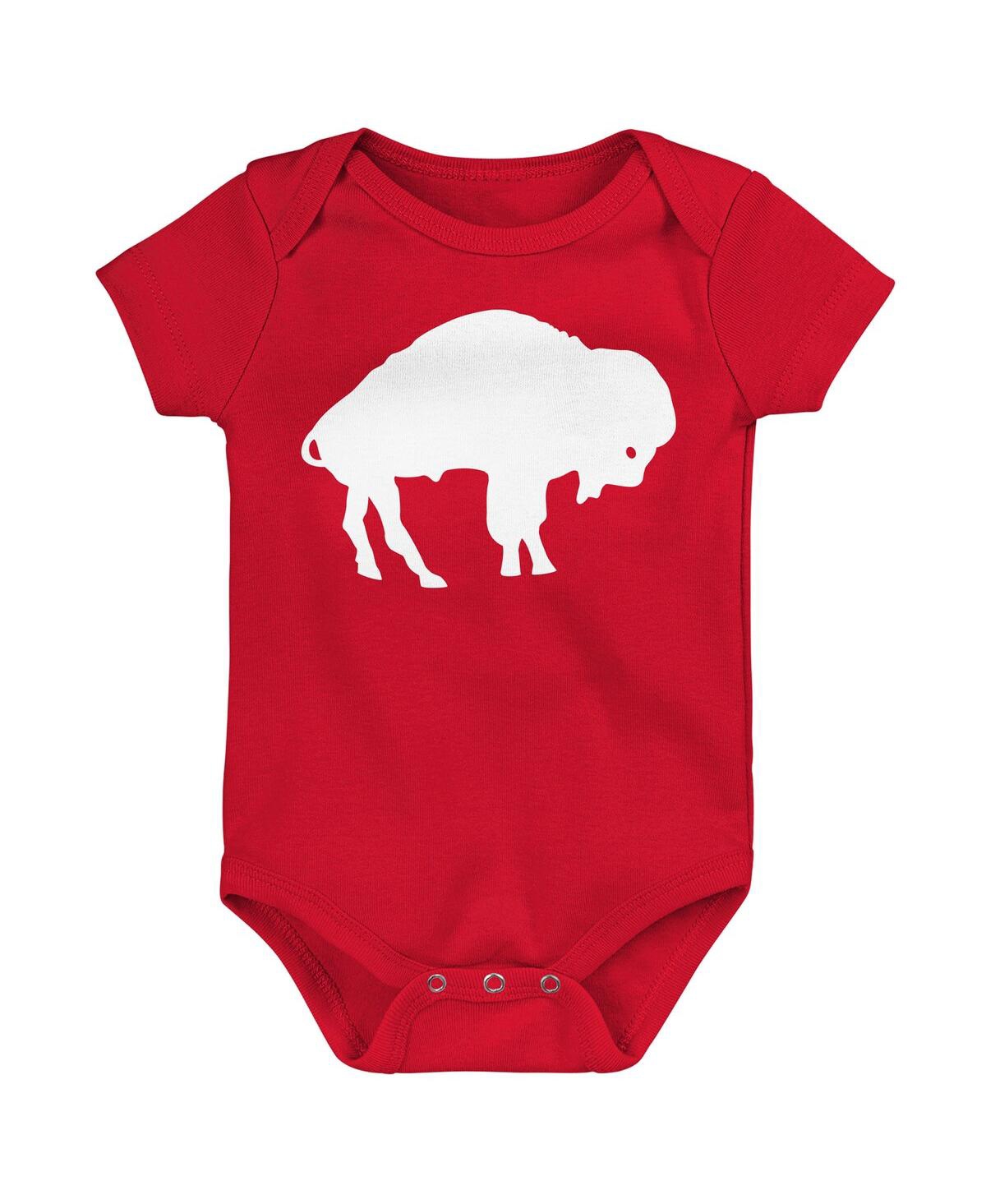 Outerstuff Newborn 3-pack Buffalo Bills Little Tike Bodysuit Set In Multi